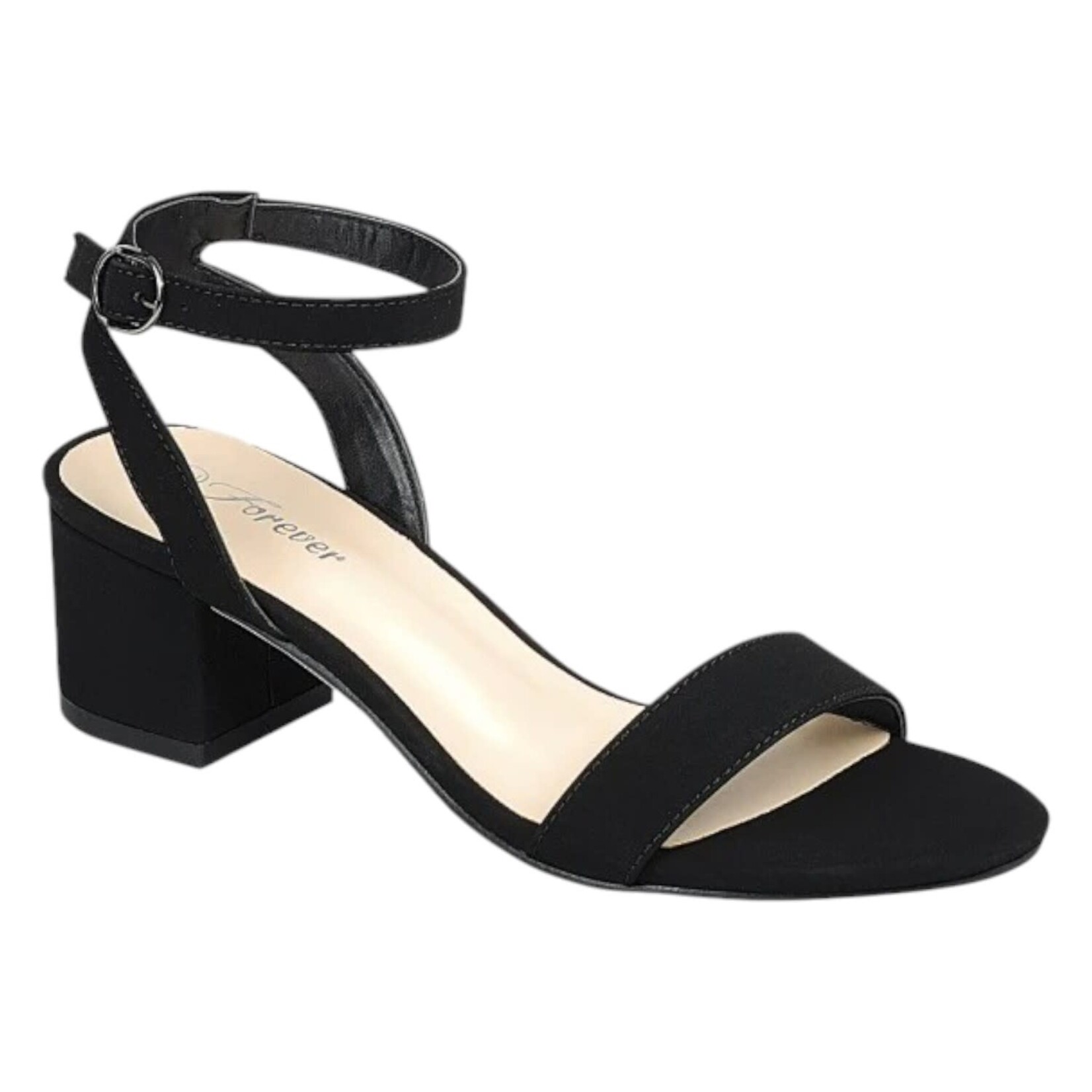 FOREVER FOREVER ANKLE STRAP LOW BLOCK HEEL NATALIE-28