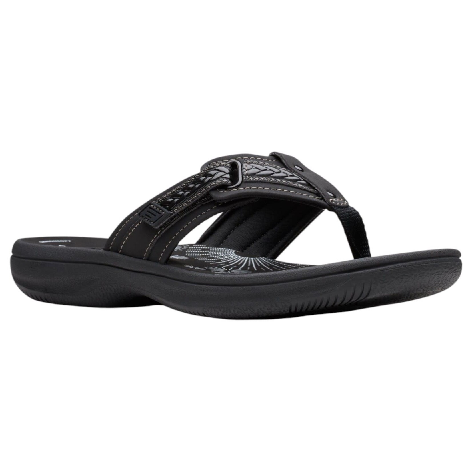 CLARKS CLARKS BRAIDED THONG SLIPPER BREEZEY SUN 26181841