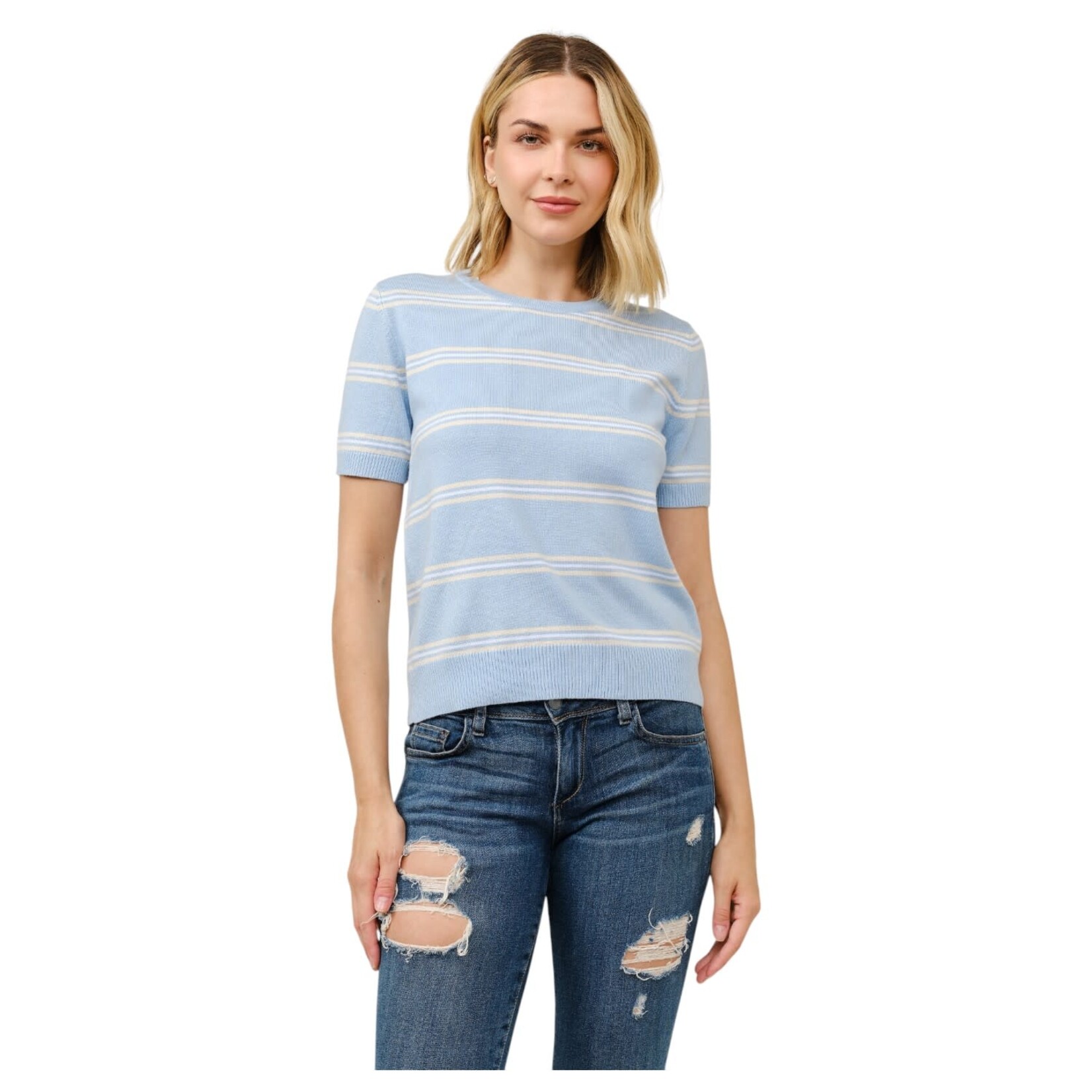 CIELO CIELO STRIPE PULLOVER SWEATER SW419