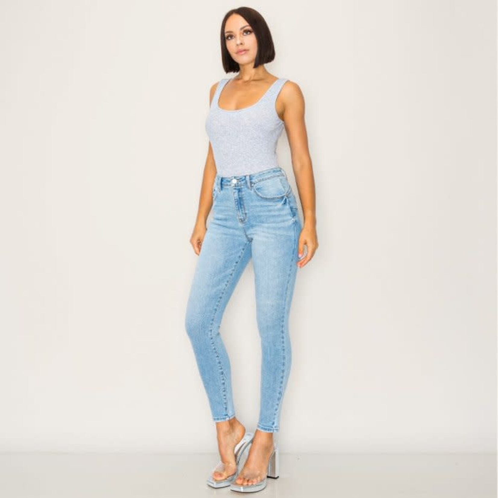 WAX JEANS WAX AUTHENTIC BASIC PUSH-UP SKINNY JEANS 90298
