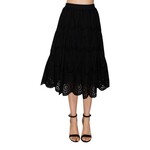 IRIS IRIS LACE EMBROIDERY EYELET ELASTIC SKIRT HMS41068