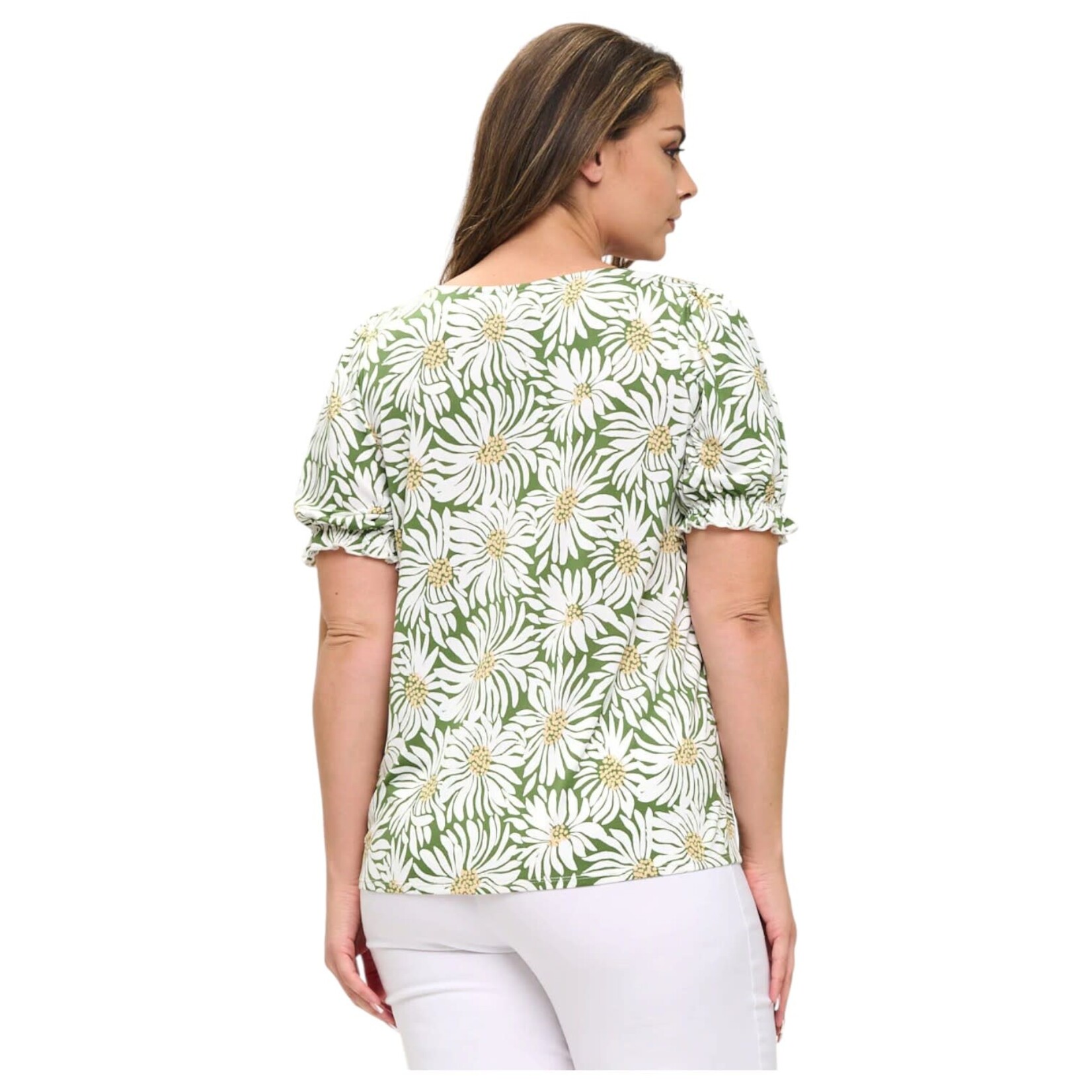 PERSEPTION PERSEPTION PLUS PUFF SHORT SLEEVE TOP TP-WM-1838
