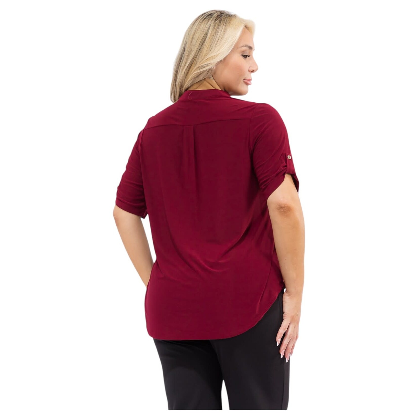 PERSEPTION PERSEPTION PLUS 3 BUTTON SHORT SLEEVE TOP TP-WM-218