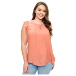 PERSEPTION PERSEPTION PLUS SLEEVELESS PLEATED TOP TP-WM-2040