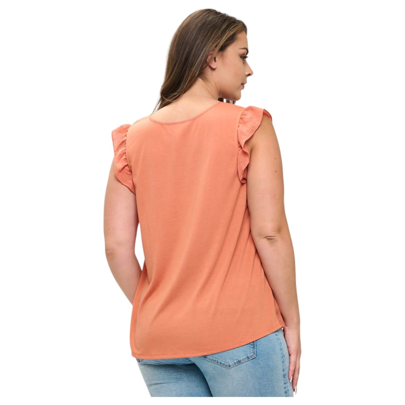 PERSEPTION PERSEPTION PLUS SLEEVELESS PLEATED TOP TP-WM-2040