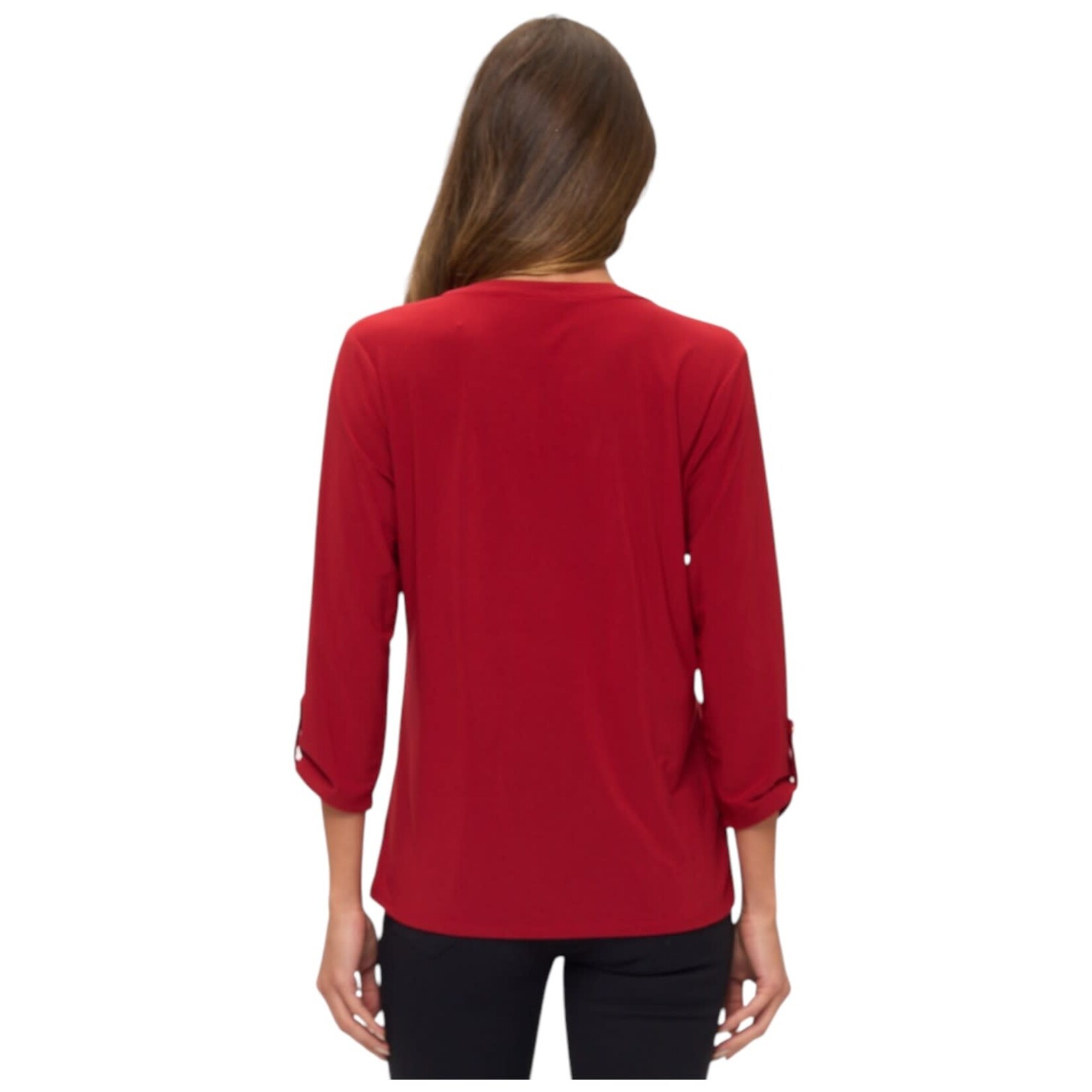 PERSEPTION PERSEPTION DOUBLE POCKET 3/4 SLEEVE TOP TP-MS-1625