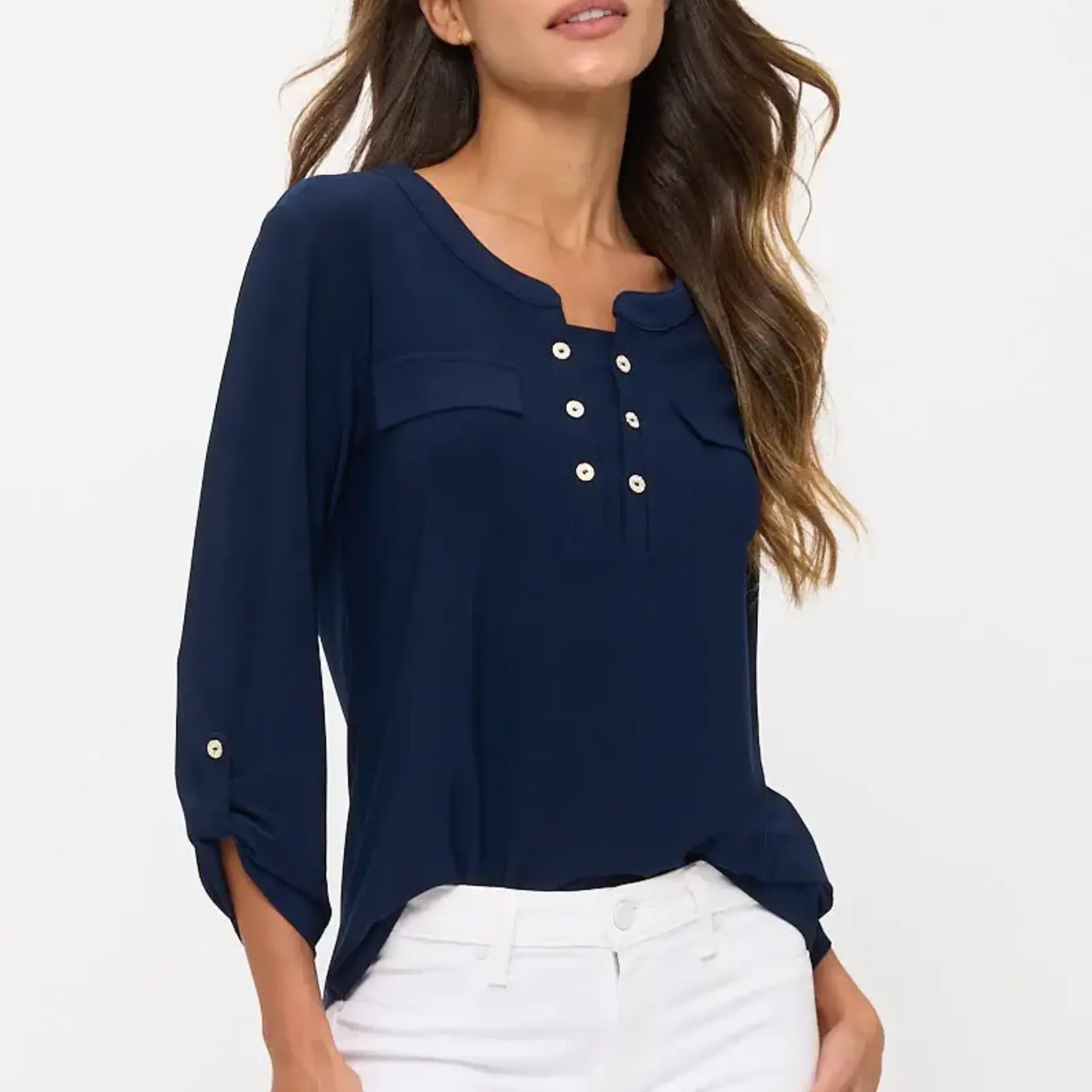 PERSEPTION PERSEPTION 3/4 SLEEVE TOP TP-MS-1155