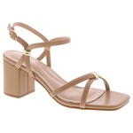 TOP MODA TOP MODA SQUARE TOE METAL KNOT BLOCK HEEL MILEY-33
