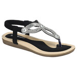 FOREVER FOREVER GEM ELASTIC THONG SANDAL ERITA-77