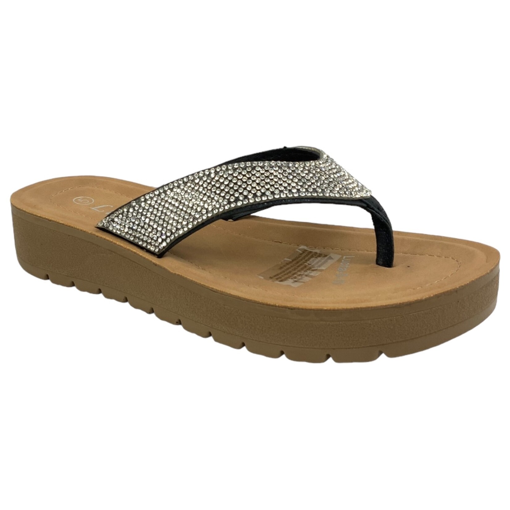 LUCITA LUCITA RHINESTONE THONG SLIPPER LUCITA5-10