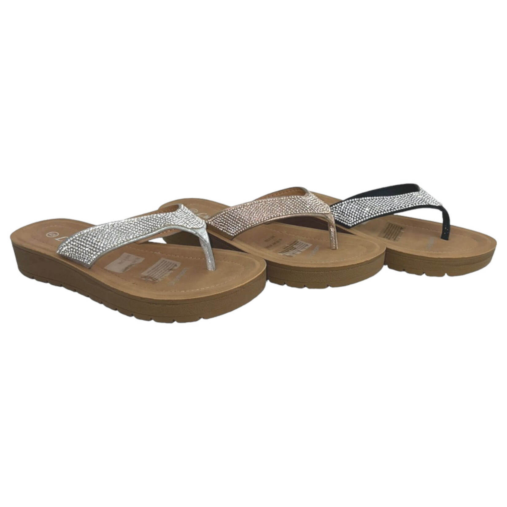 LUCITA LUCITA RHINESTONE THONG SLIPPER LUCITA5-10
