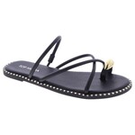 TOP MODA TOP MODA STUDDED FOOTBED TOE RING SLIPPER MICK-55