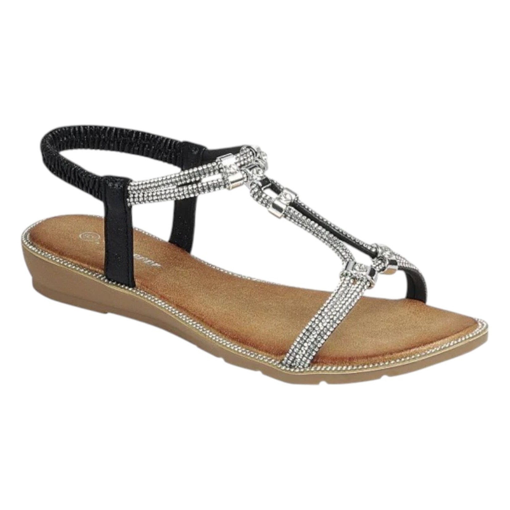 FOREVER FOREVER ELASTIC BAND RHINESTONE SANDAL MORENA-02