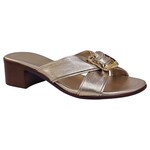 ITALIAN SHOEMAKERS ITALIAN CROSS BAND BLOCK HEEL LEONI