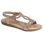FOREVER FOREVER ELASTIC BAND RHINESTONE SANDAL ERITA-31