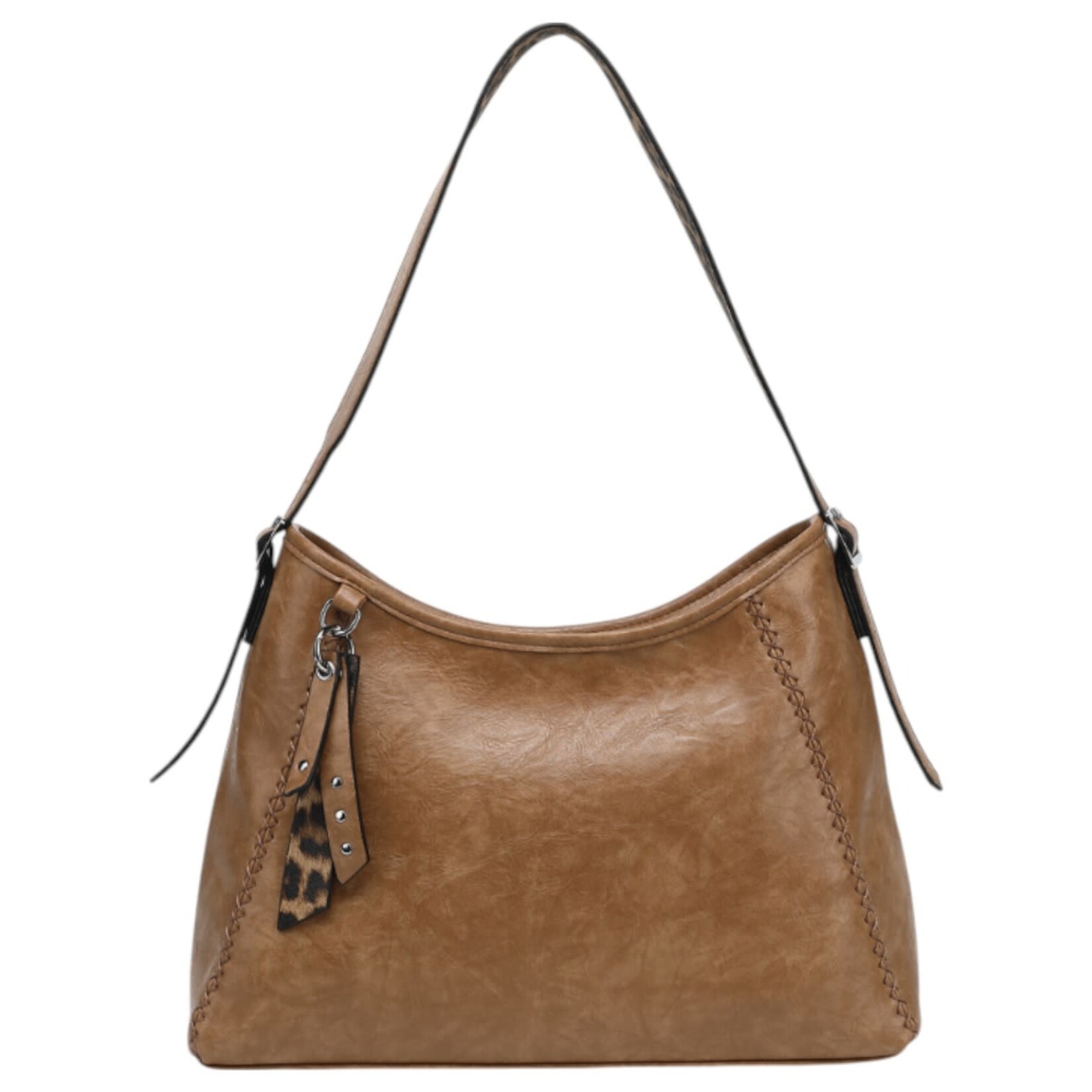 DRAGON SPHERE DRAGON SPHERE HOBO BAG WITH STITCHING DETAIL 24884