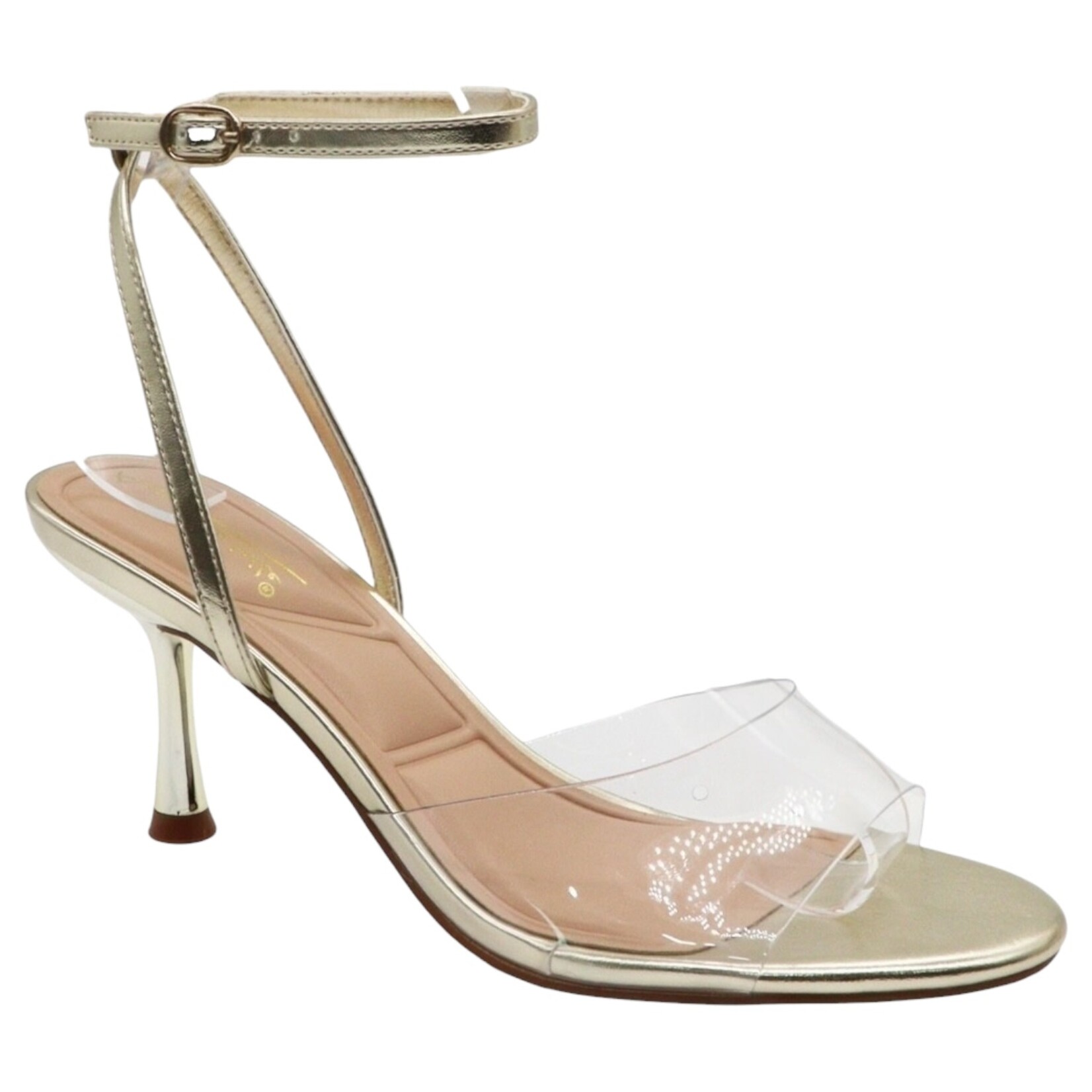 ANNE MICHELLE ANNE MICHELLE CLEAR BAND ANKLE STRAP HEEL JOY-35