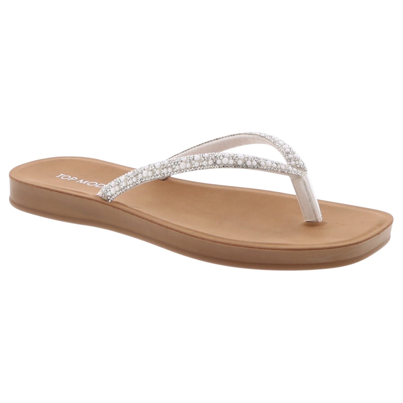 TOP MODA TOP MODA RHINESTONE THONG SLIPPER NIKKI-99