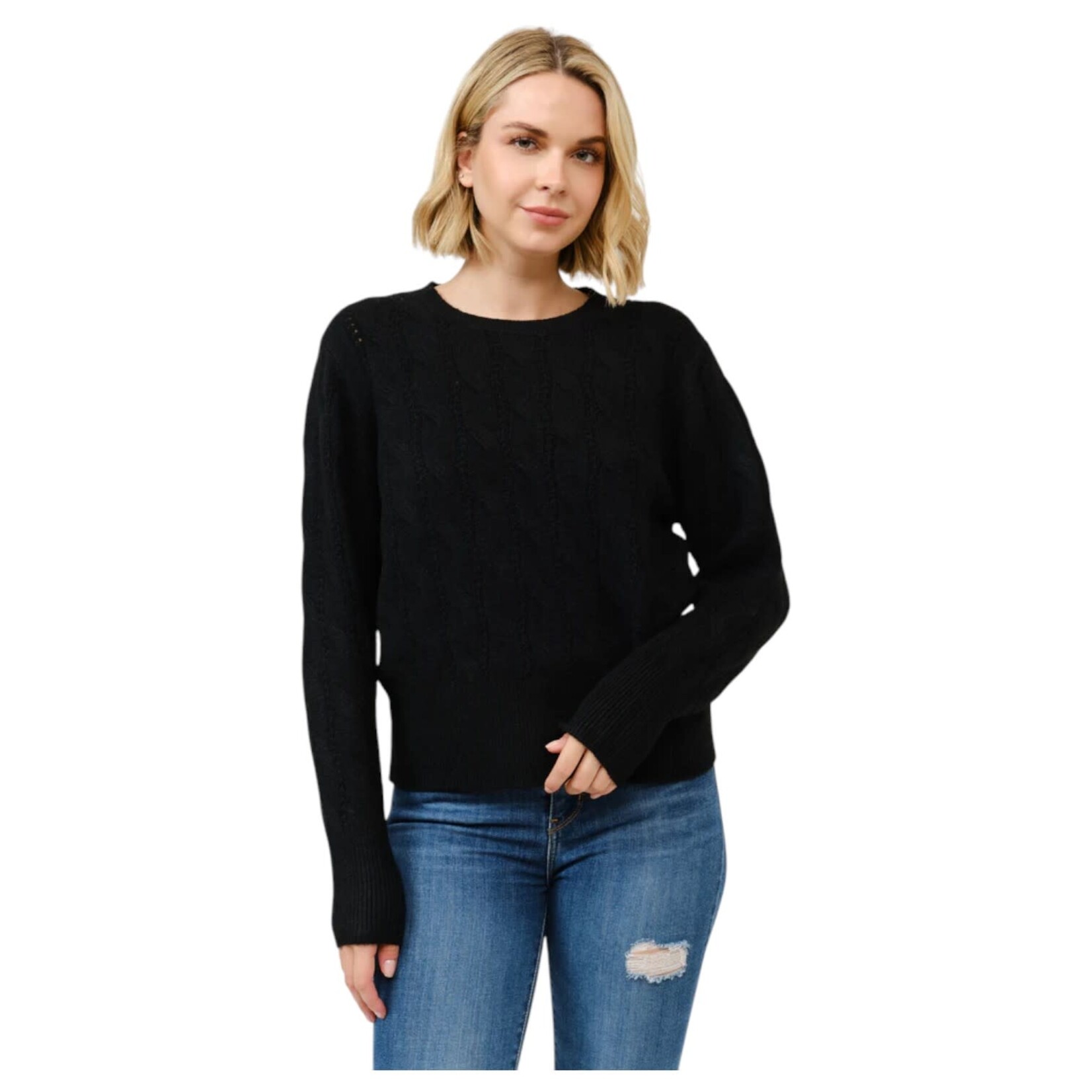CIELO CIELO TEXTURED KNIT PULLOVER SWEATER SW716