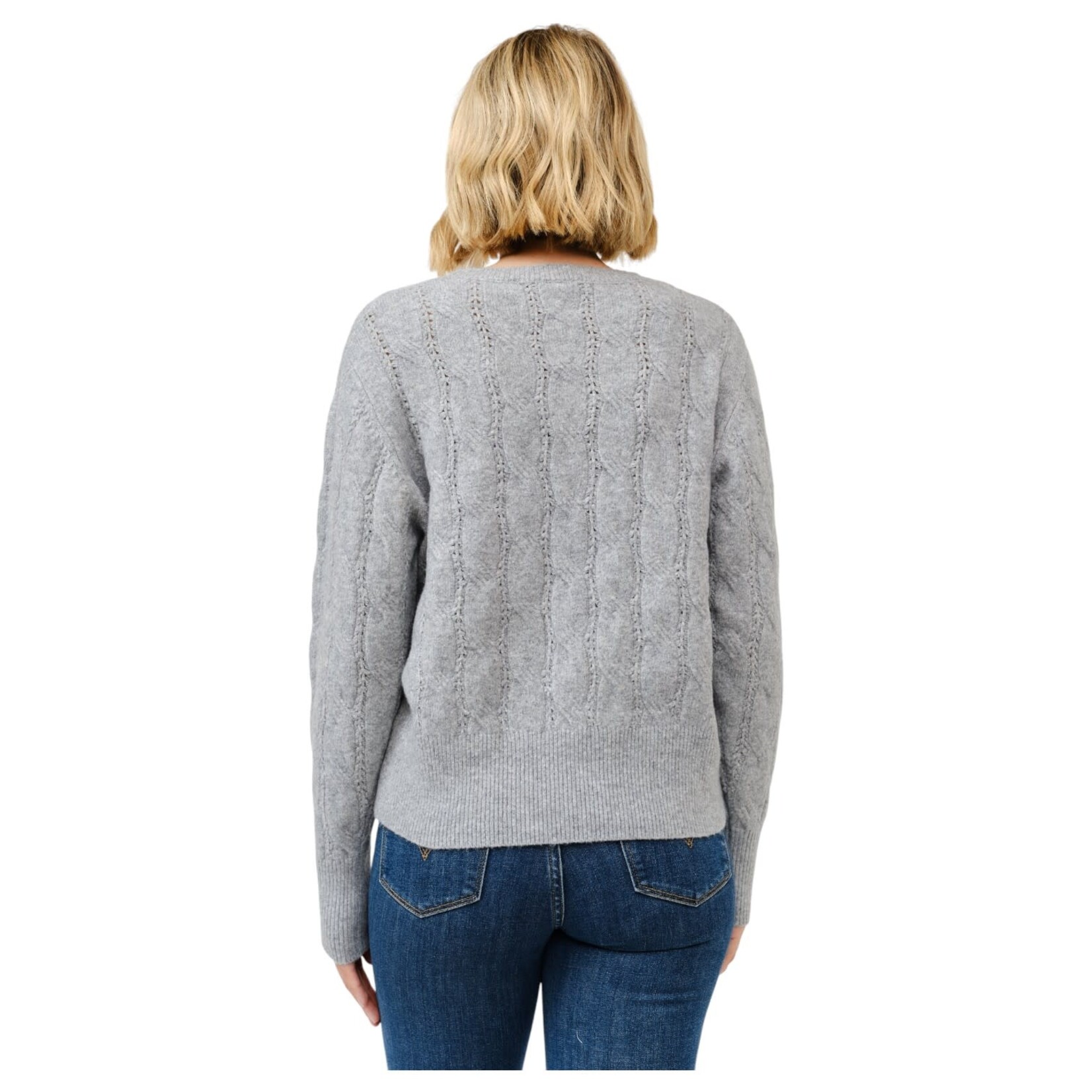 CIELO CIELO TEXTURED KNIT PULLOVER SWEATER SW716