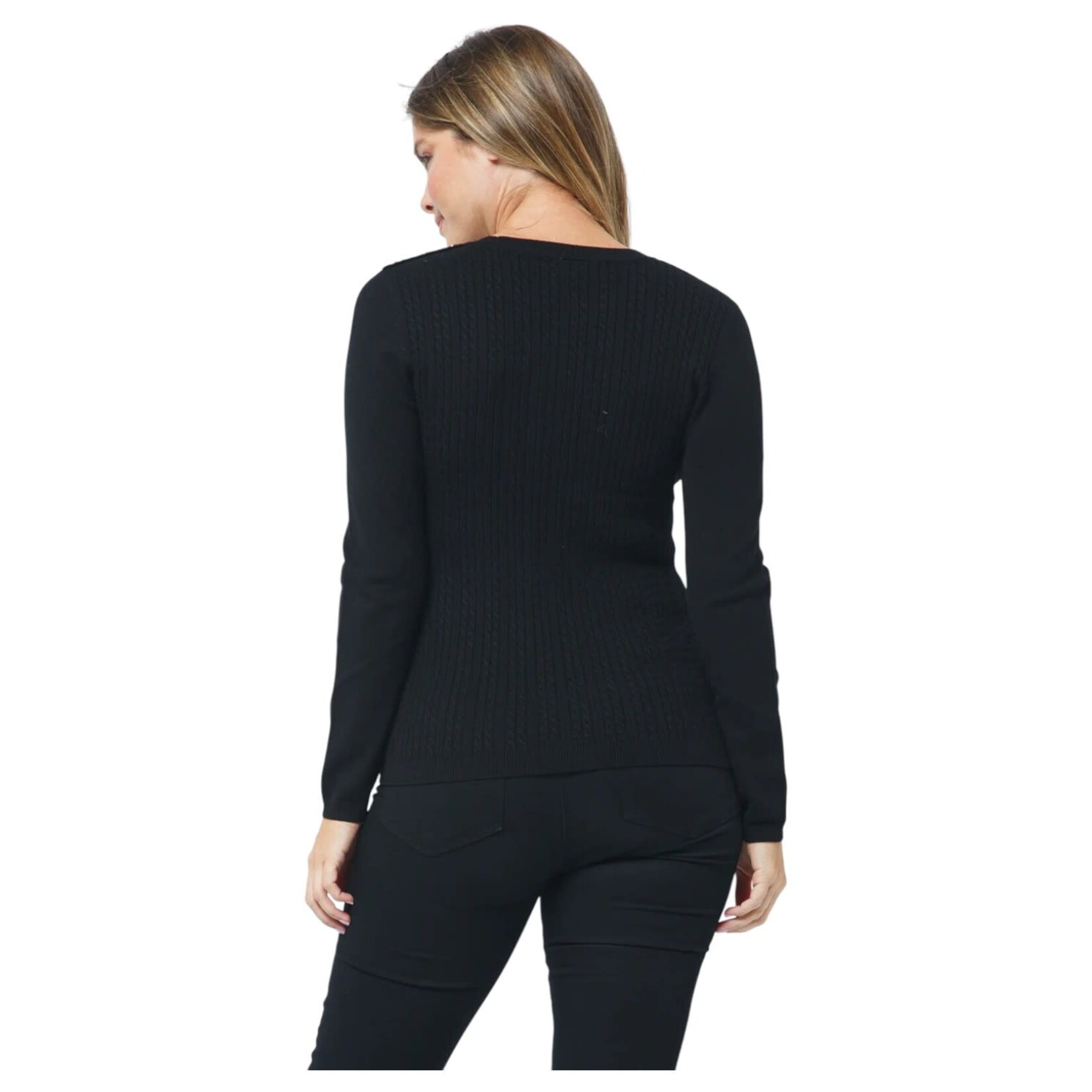 CIELO CIELO CABLE KNIT PULLOVER SWEATER SW245