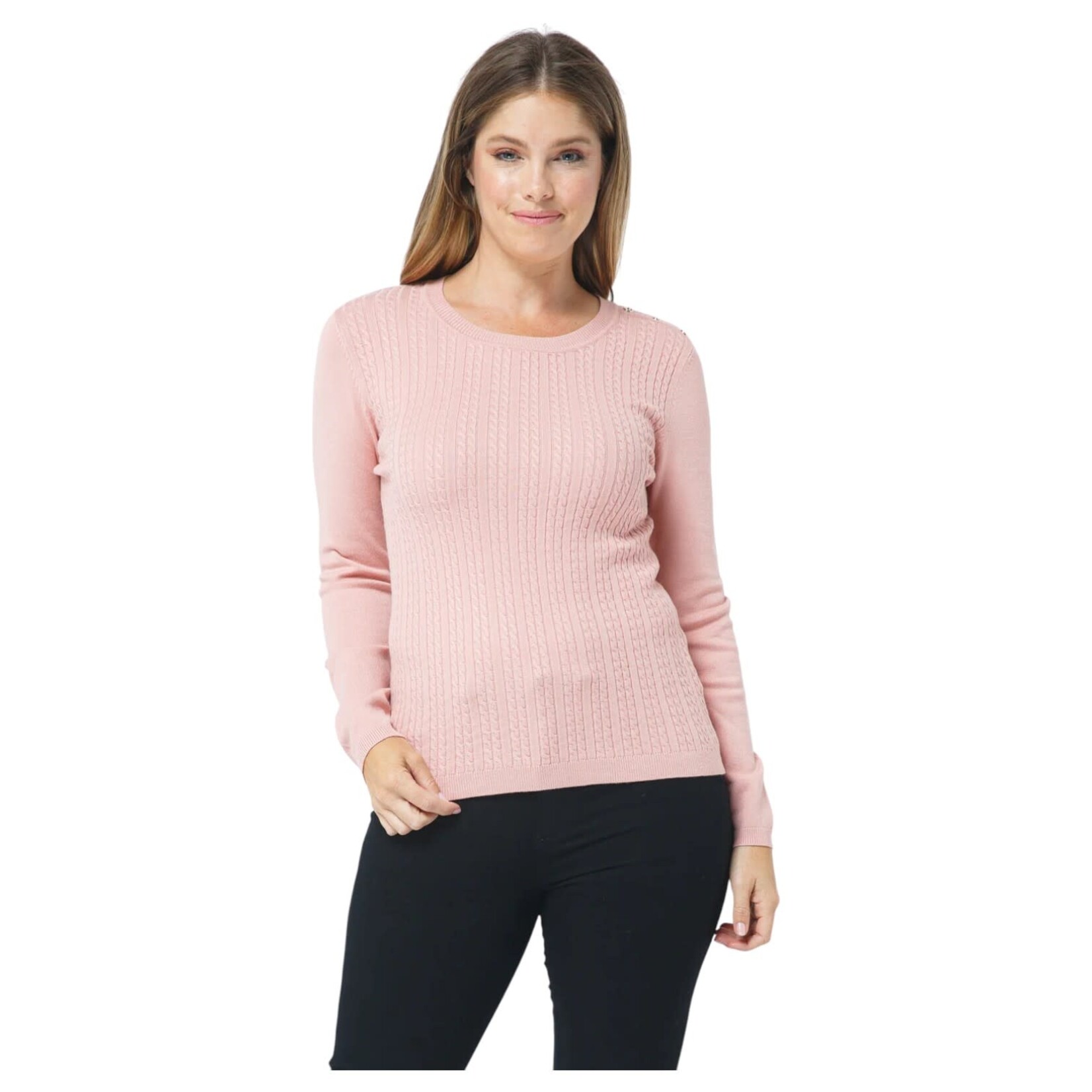 CIELO CIELO CABLE KNIT PULLOVER SWEATER SW245