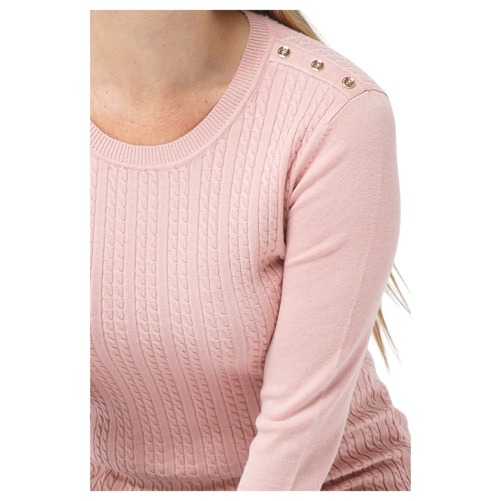 CIELO CIELO CABLE KNIT PULLOVER SWEATER SW245