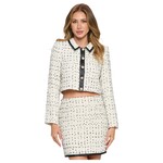 CHOCOLATE CHOCOLATE ROUND NECK TWEED JACKET MJ5525