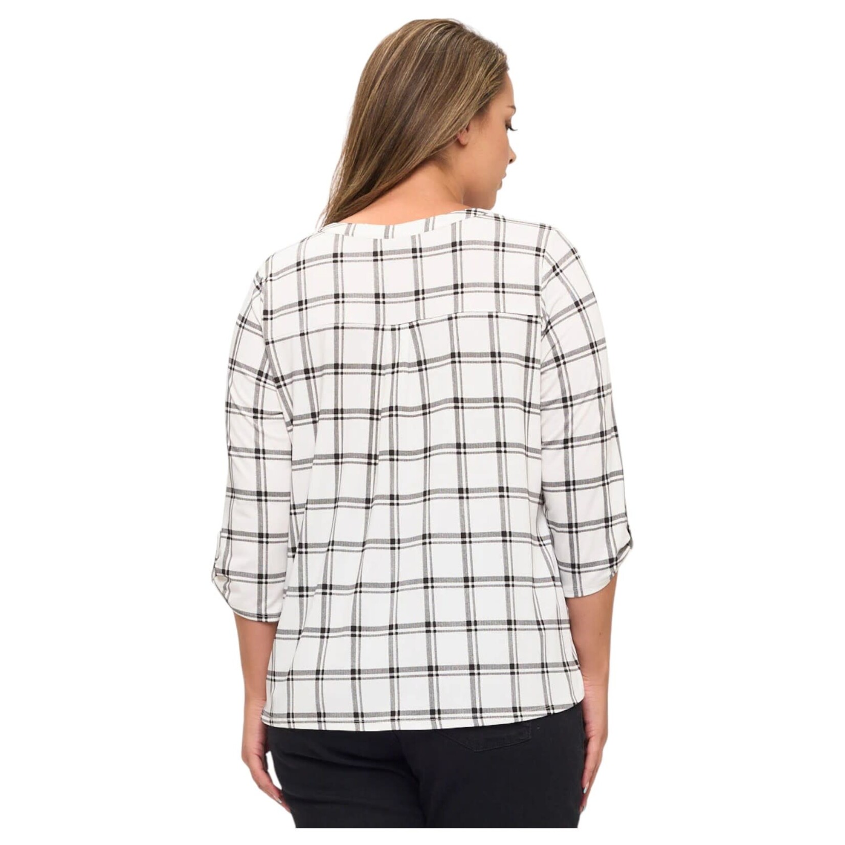 PERSEPTION PERSEPTION PLUS 3/4 SLEEVE TOP TP-WM-1956