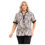 PERSEPTION PERSEPTION PLUS O ZIP SHORT SLEEVE TOP TP-WM-2219