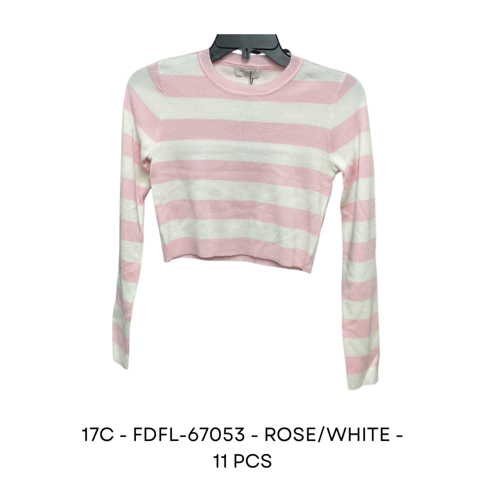 ESTIVANELI ESTIVANELI PULLOVER STRIPE SWEATER FDFL-67053