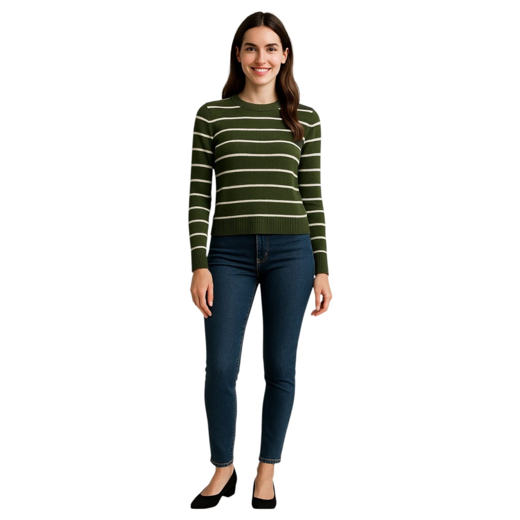 ESTIVANELI ESTIVANELI PULLOVER STRIPE SWEATER FDFL-67056