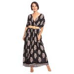 ESSENCIA ESSENCIA BELTED MAXI DRESS MM6110A-ESS