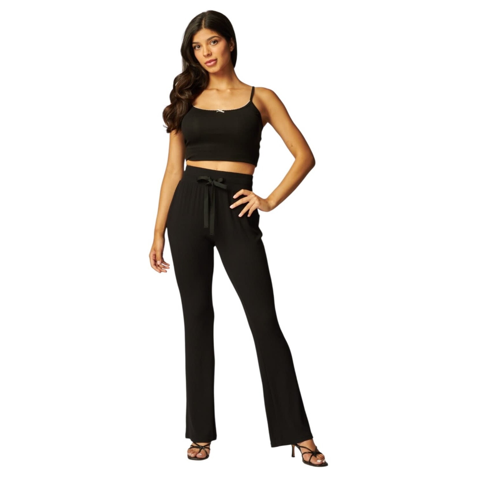 LOVE POEM LOVE POEM DRAWSTRING RIBBED KNIT PANT JOLIE-10P