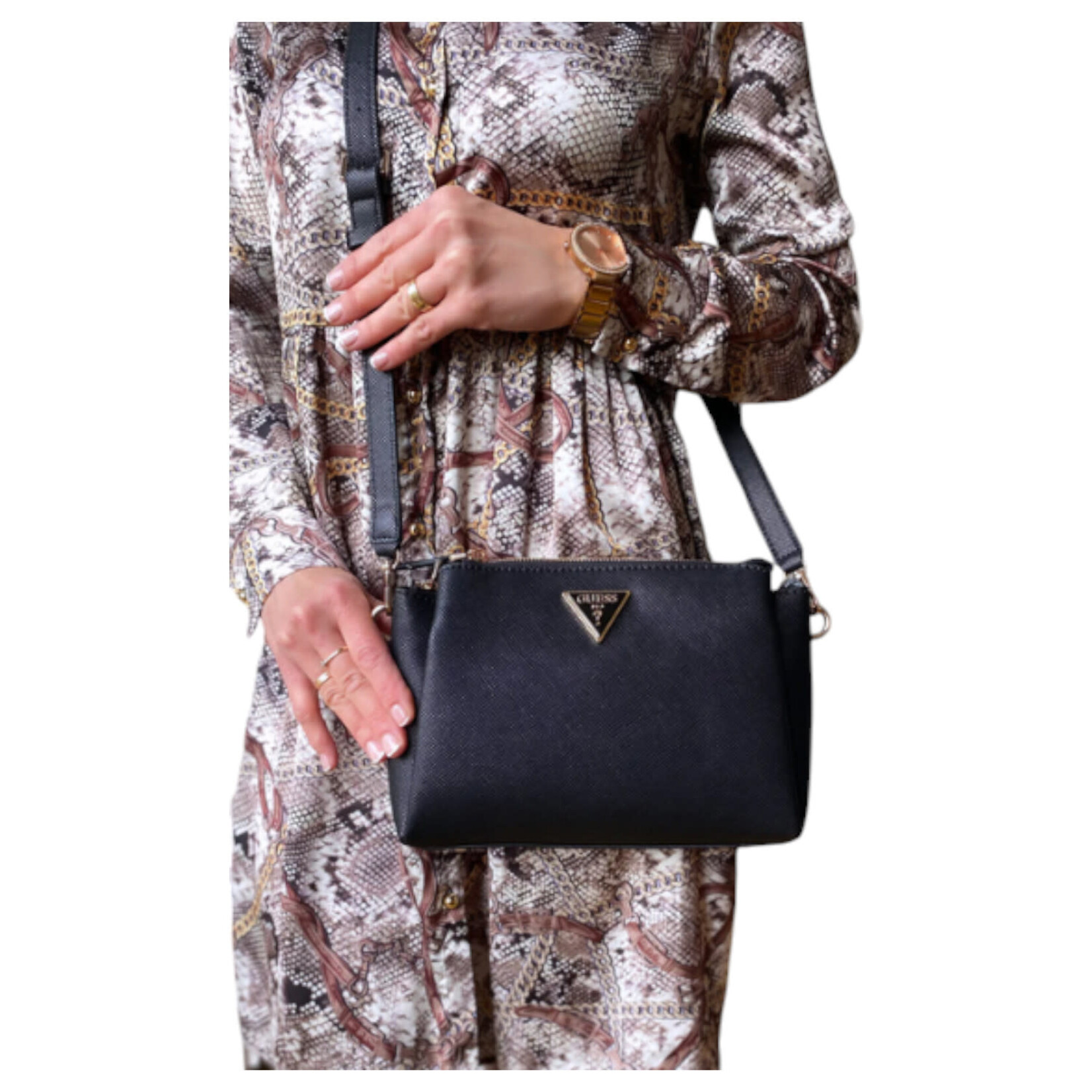 GUESS GUESS NOELLE 3 COMPARTMENT CROSSBODY ZG787912