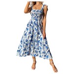 MISS KELLY MISS KELLY RUFFLE STRAP FLORAL DRESS SD5232