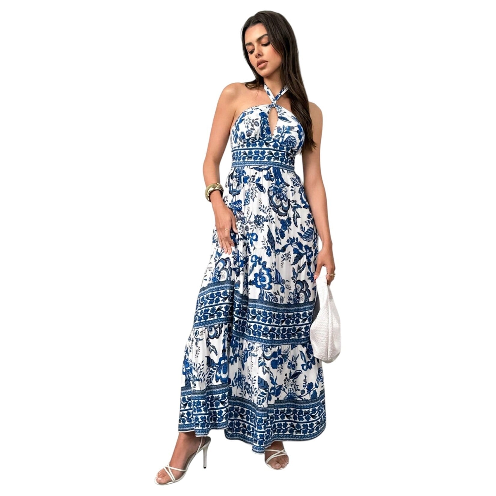 MISS KELLY MISS KELLY HALTER MAXI DRESS SD5690