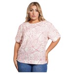 AMORE MIO AMORE MIO PLUS SHORT SLEEVE PATTERN TOP CAT1310M