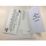 Hymns In My Heart Hymns In My Heart - 3x9'' Greeting Card - Sympathy - Hold Thou Thy Cross (35)