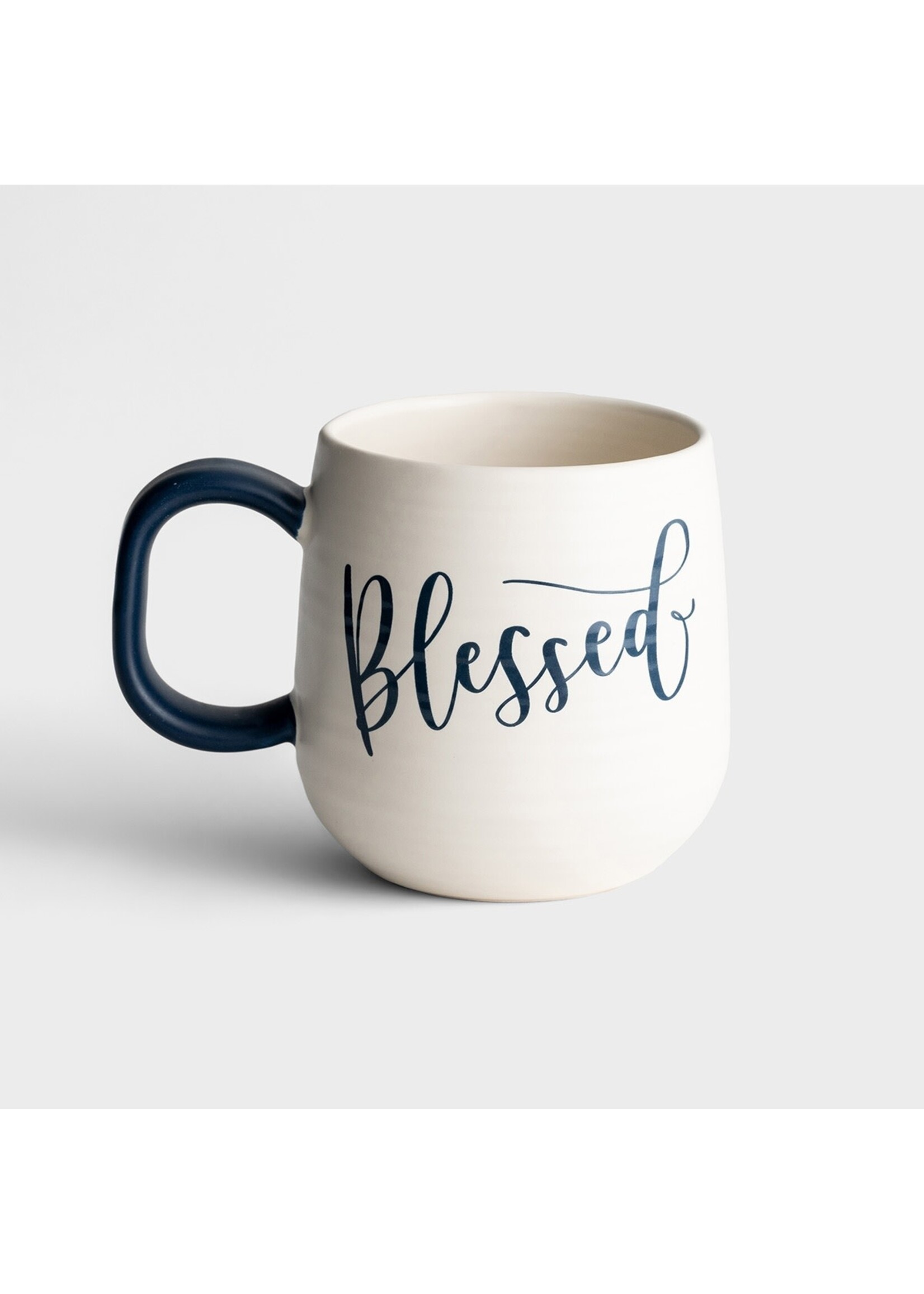 Dayspring Blessed Mug White/Blue Handle