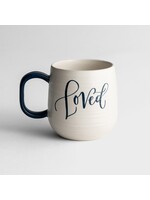 Dayspring Loved Mug White/Blue Handle