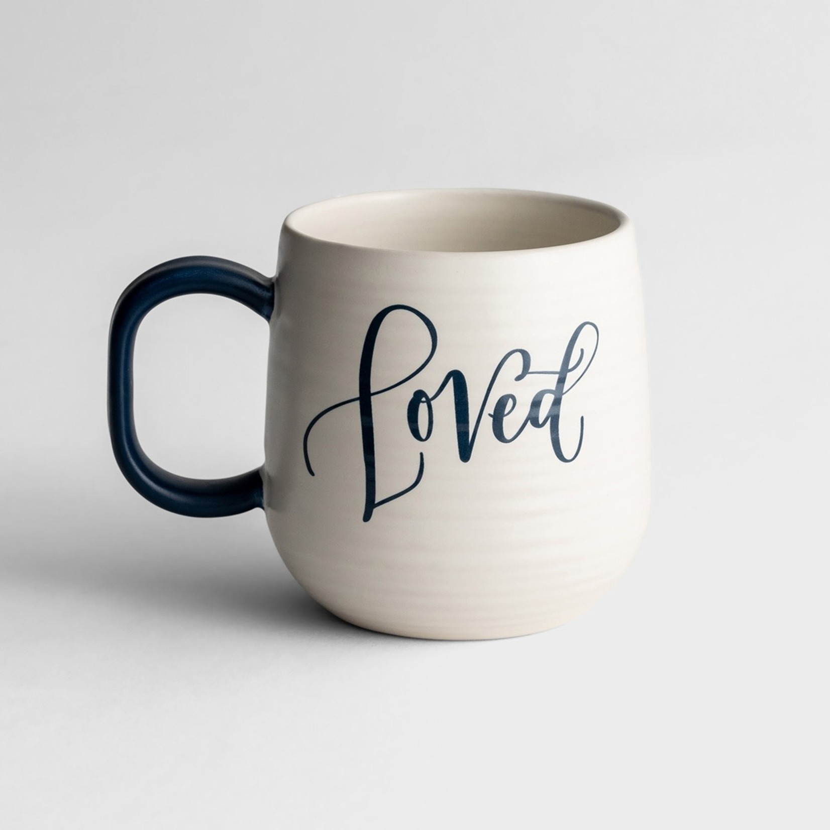 Dayspring Loved Mug White/Blue Handle