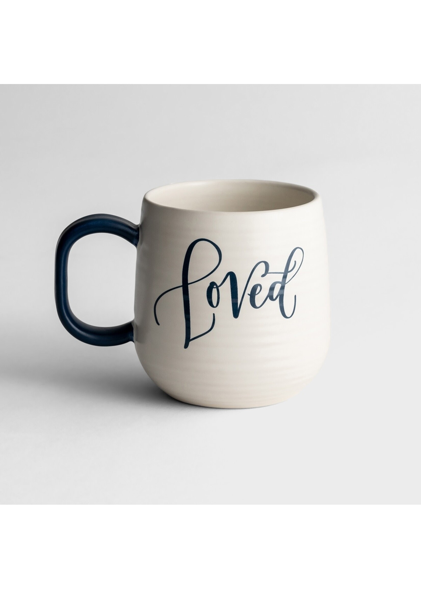 Dayspring Loved Mug White/Blue Handle