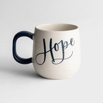 Dayspring Hope Mug White/Blue Handle