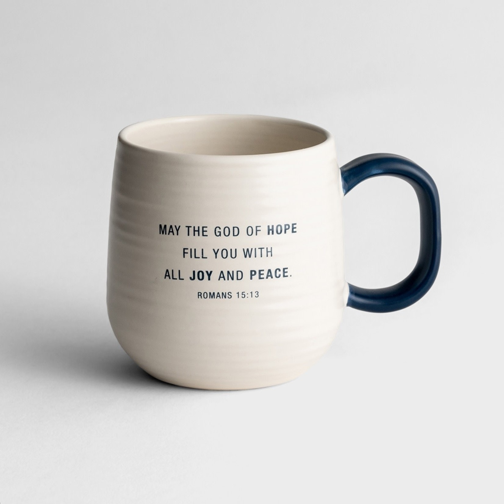 Dayspring Hope Mug White/Blue Handle