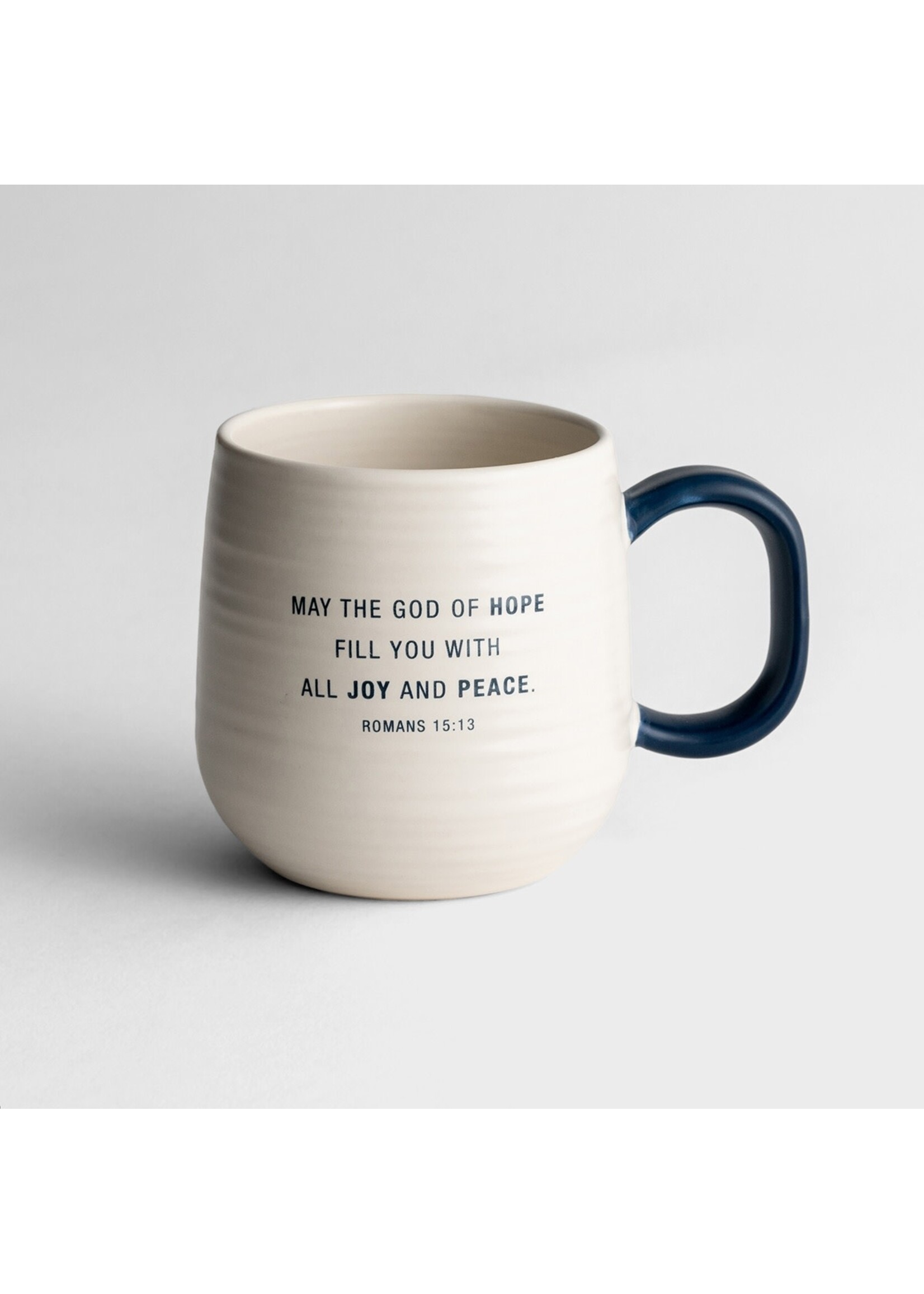Dayspring Hope Mug White/Blue Handle
