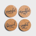 Dayspring Coaster set of 4 - Thankful Blessed Grateful Joyful