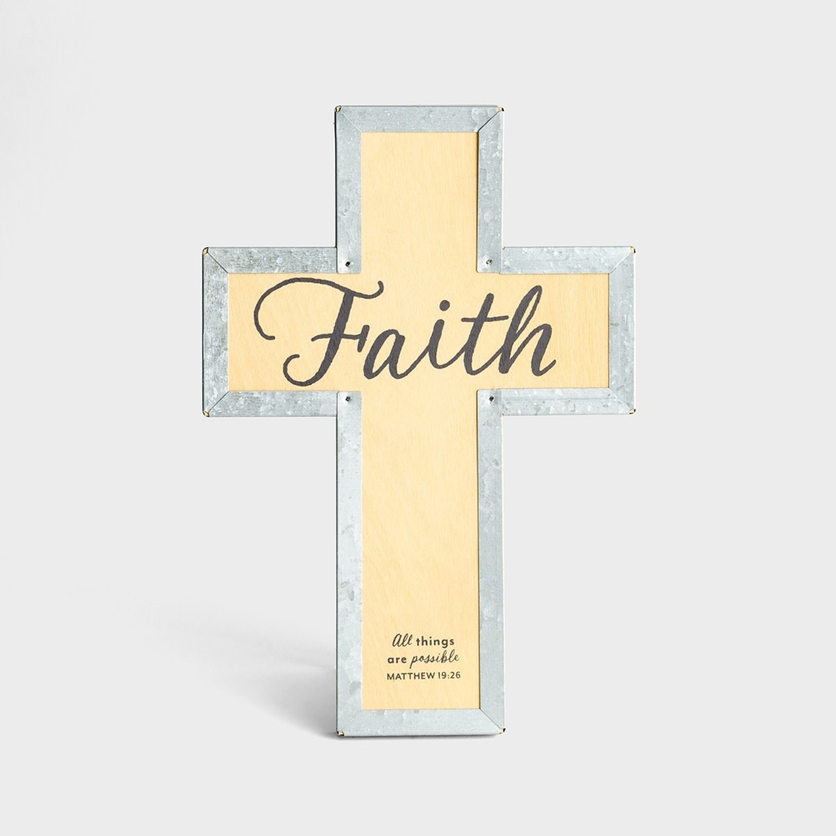 Dayspring Metal-Wrapped Wall Cross - Faith