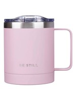 Be Still - Pink Silver-Rim Camp Mug