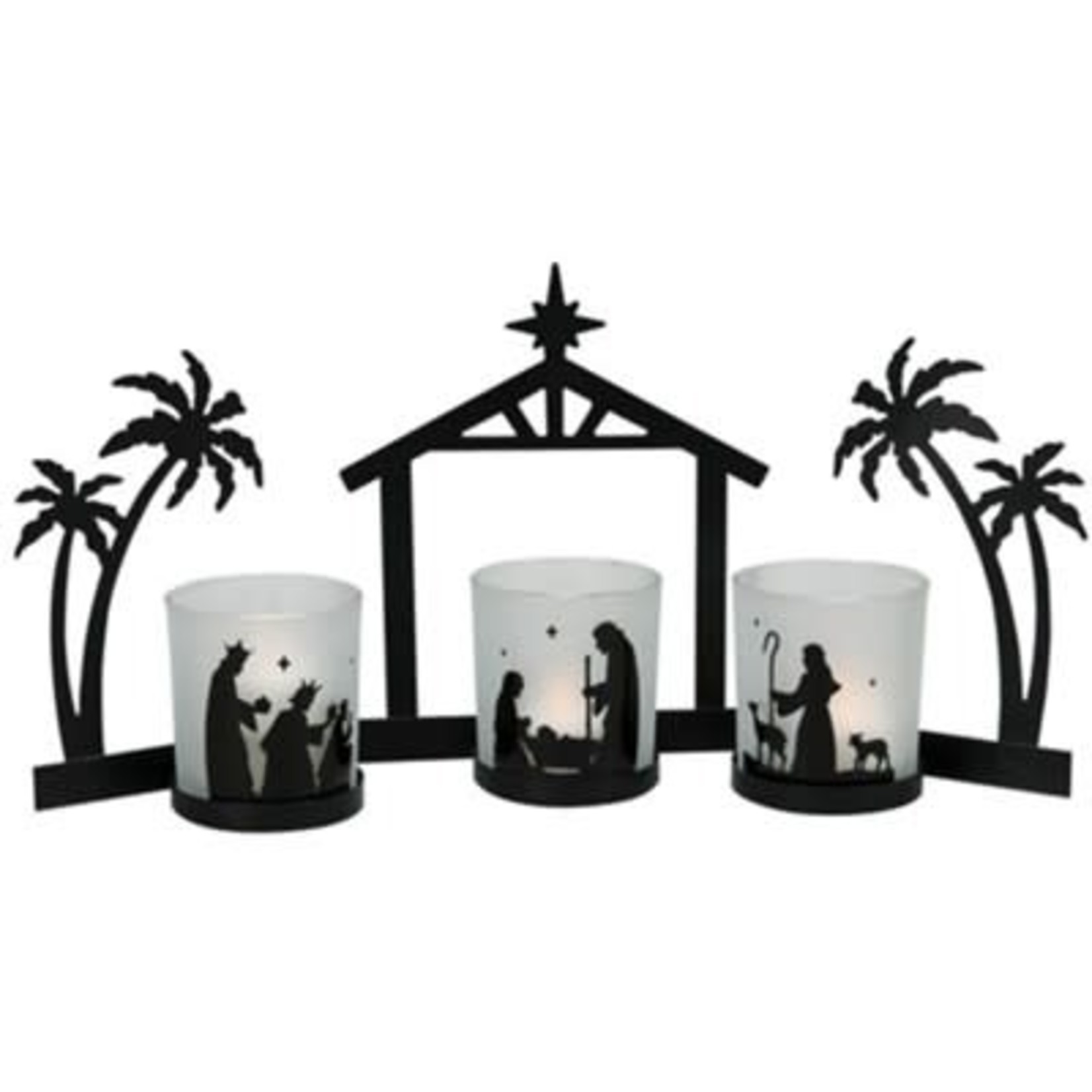Nativity Scene Candle Lights - Set of 3